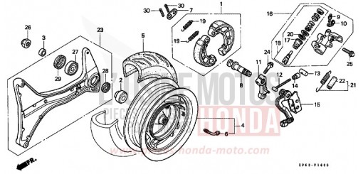REAR WHEEL/THRUST CYLINDER FES250W de 1998